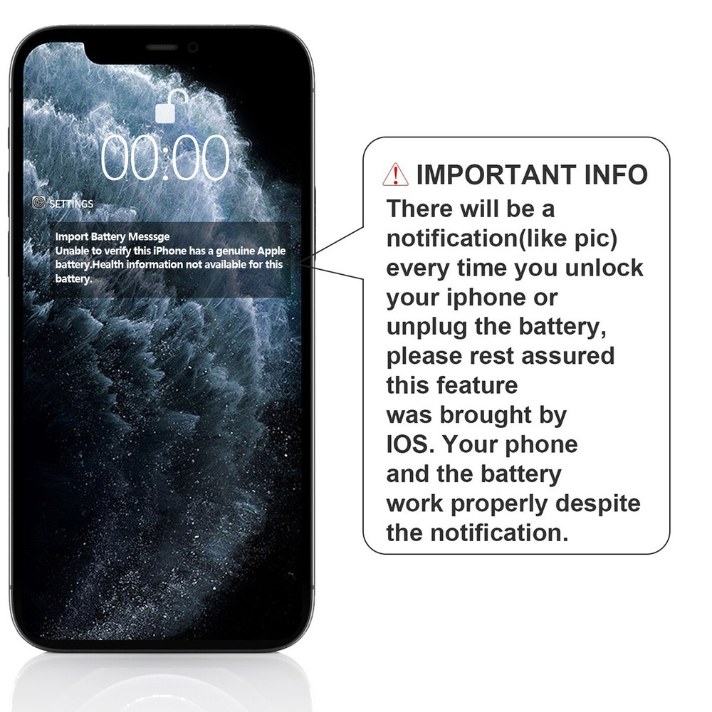 High Capacity OEM Apple Replacement Internal Battery For iPhone 11/12 Pro Max/12