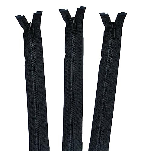 Nippon Chuko Vislon Open Zipper, Black (3VS40-580)
