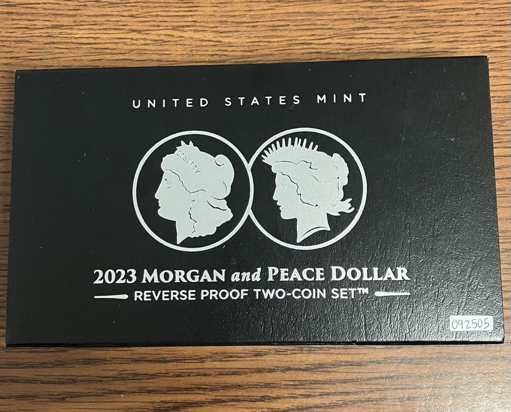 2023 $1 Reverse Proof American Silver Eagle Designer Edition 2pc Set, OGP 092505