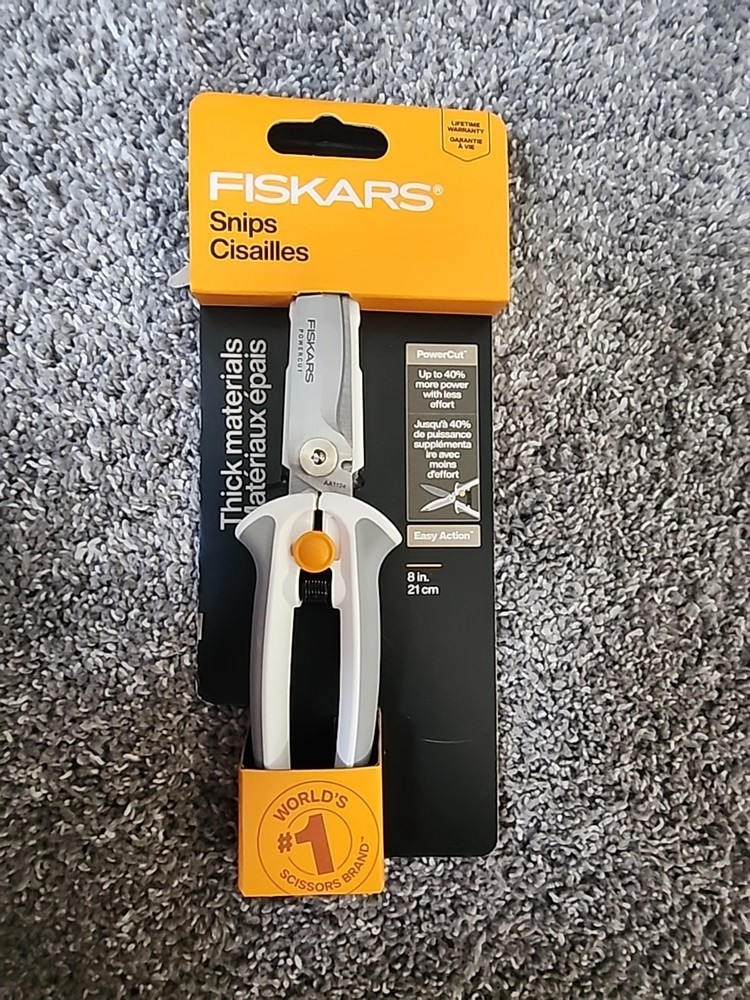 Fiskars PowerCut Snips, 8"