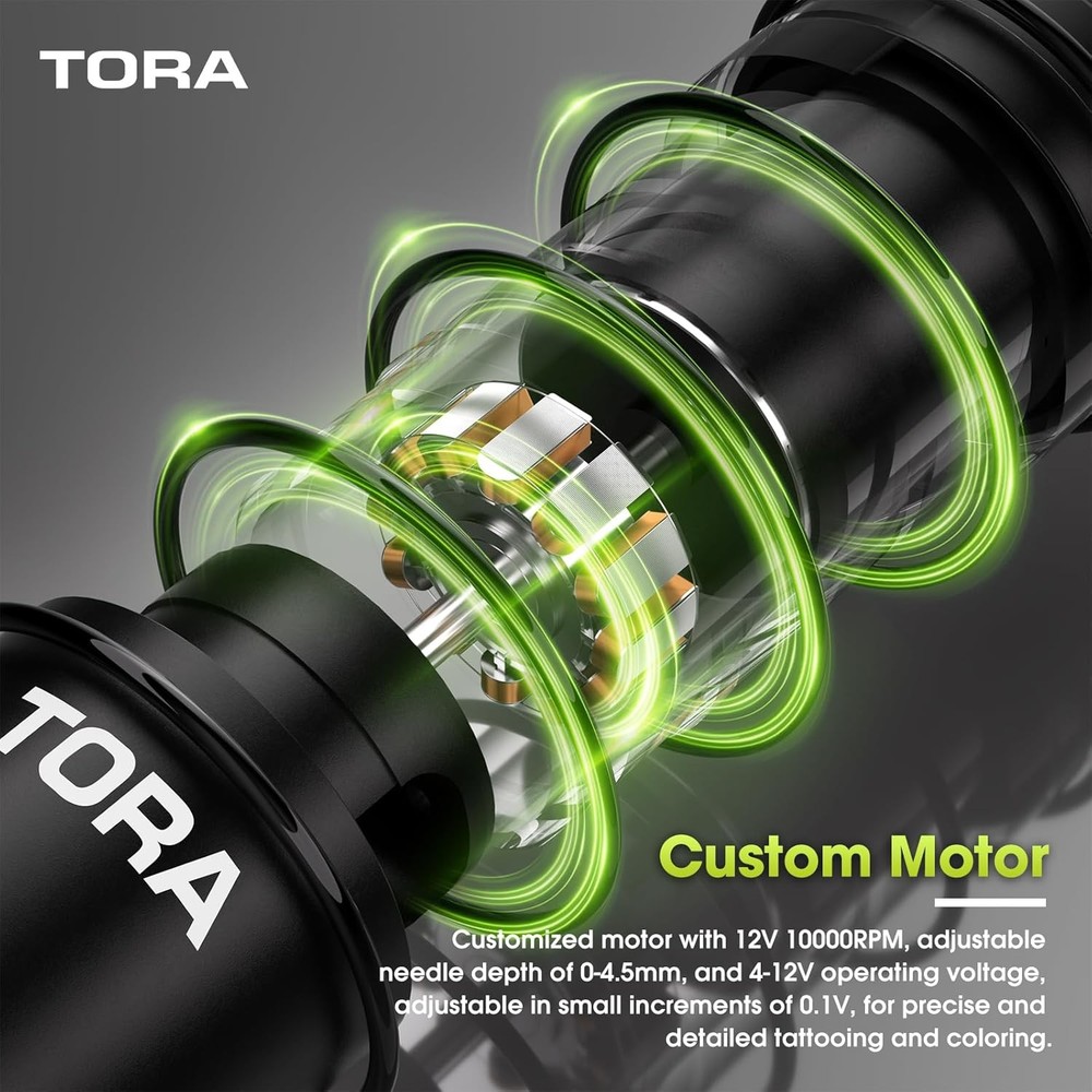 Filter Tattoo Gun Kit - Machine with Blue Purple