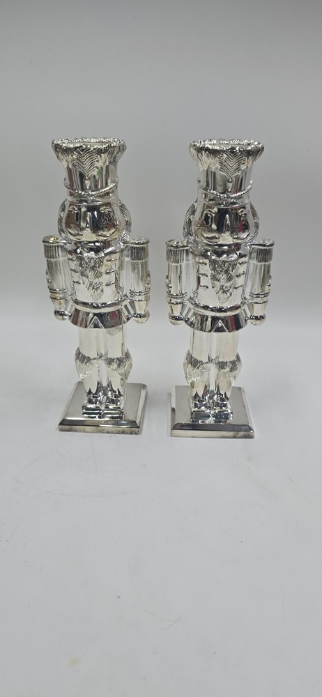 International Silver Co. Nutcracker Candlesticks 7 5/8"