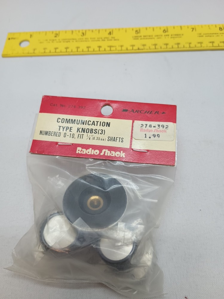 Archer 274-392 Communication Type Knobs (Pack of 3)