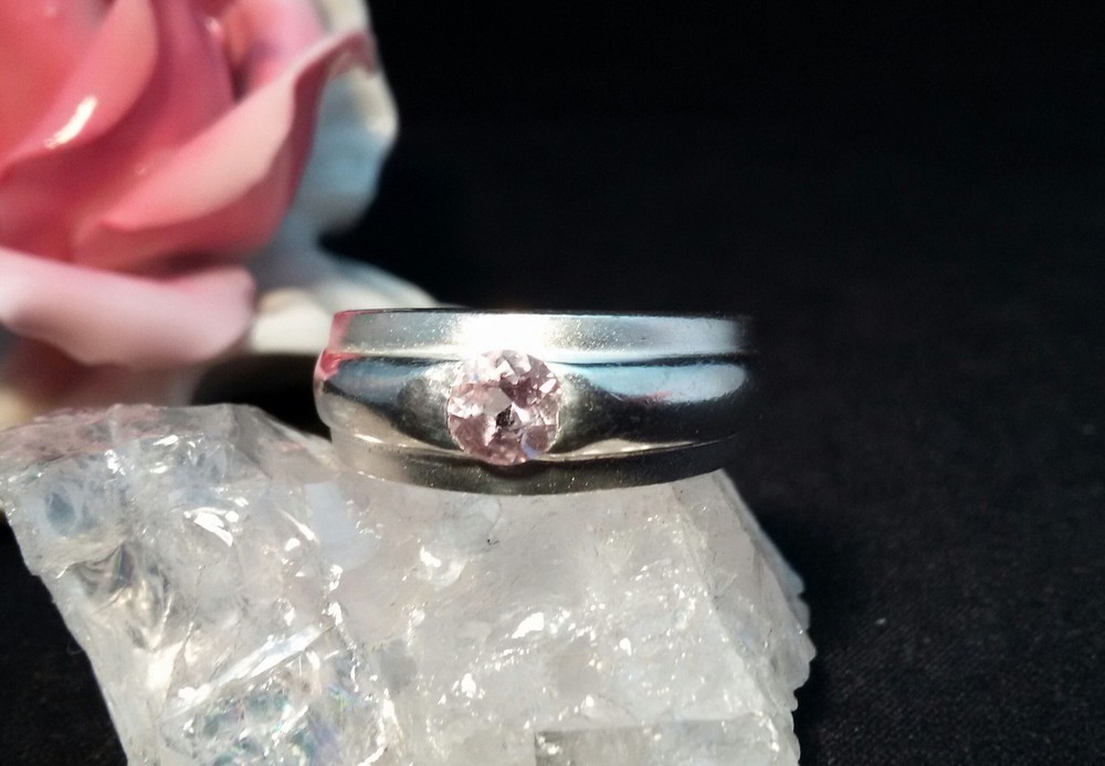 Ring Silver 925 with Amethyst Size 54 (17.2 mm Ø)