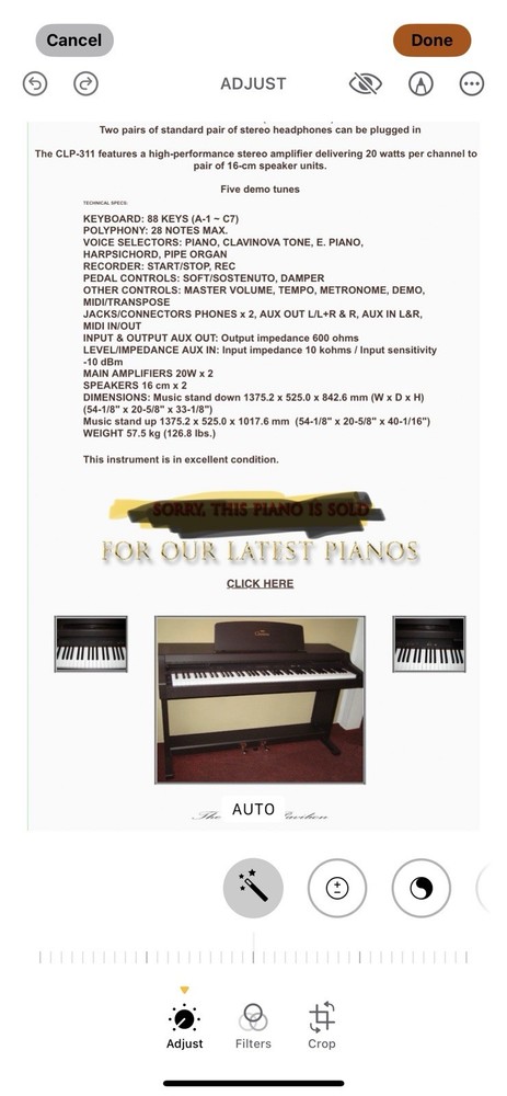 Piano Clavinova Yamaha