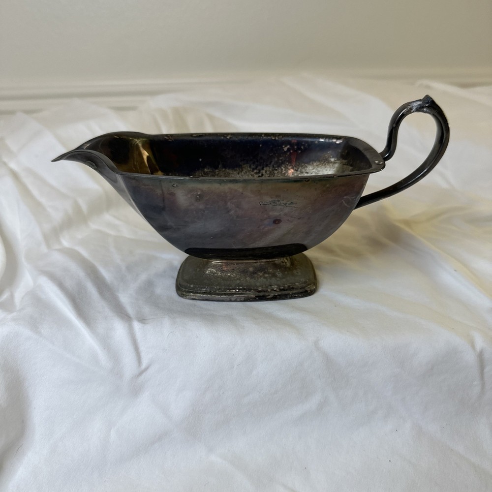 Vintage Silver Plated Gravy Boat