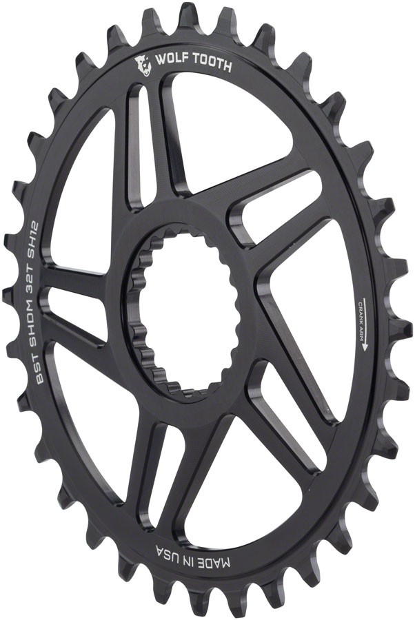 Wolf Tooth 32T Aluminum Direct Mount Boost Chainring - Hyperglide+ Compatible,