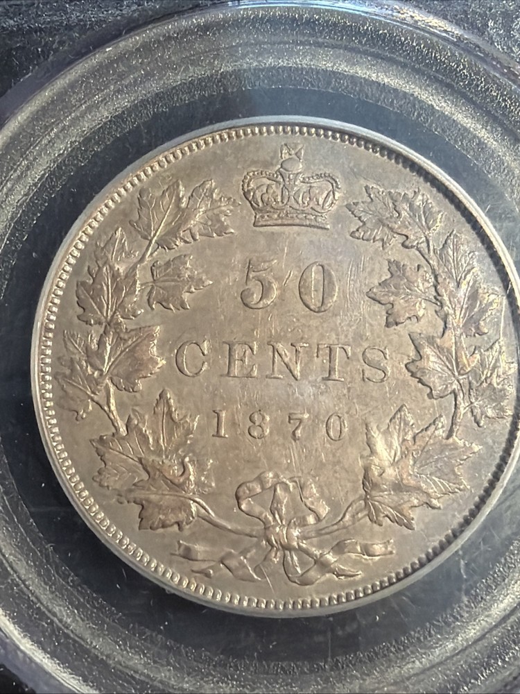 Canada 1870 50 Cents PCGS XF45