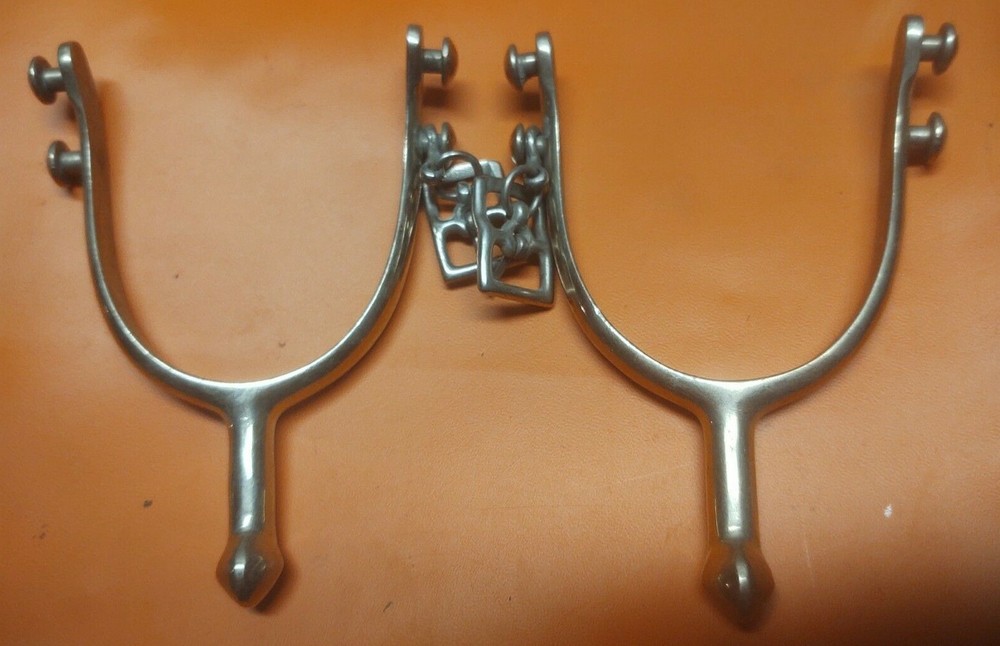 Rare Model 1914 experimental Double Button Cavalry Spurs,August Buermann,Unissue