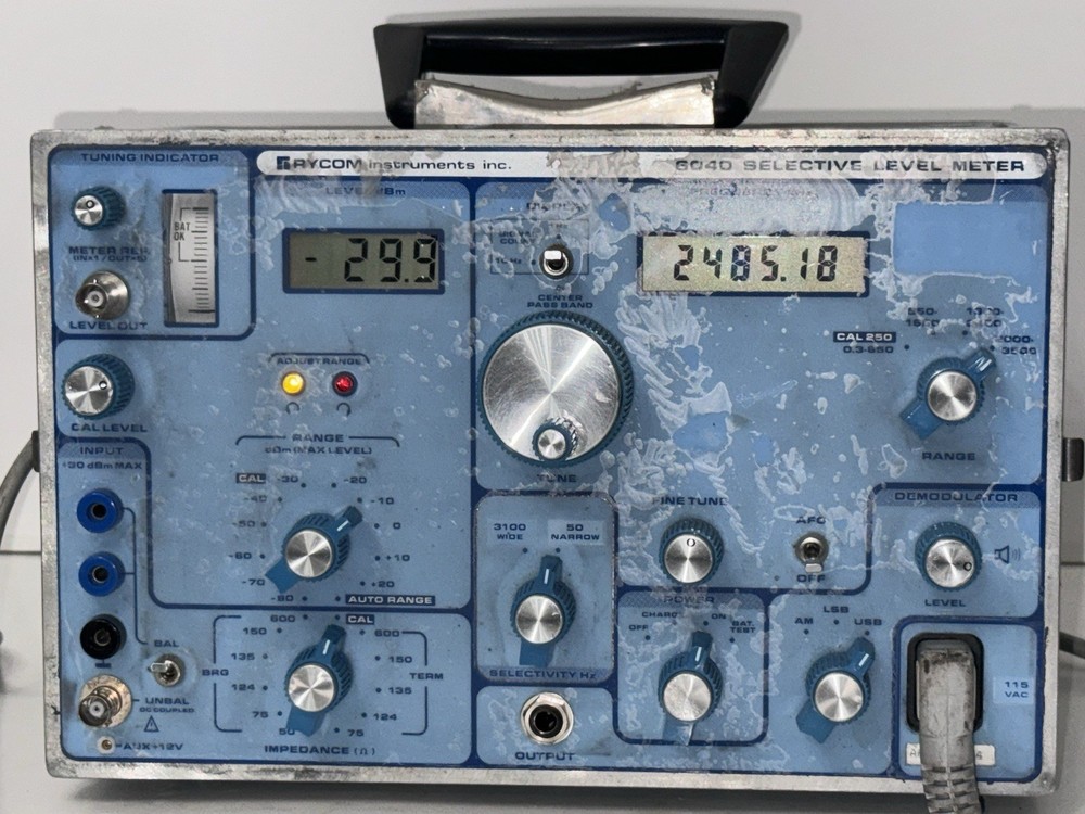 RYCOM 6040 SELECTIVE LEVEL METER