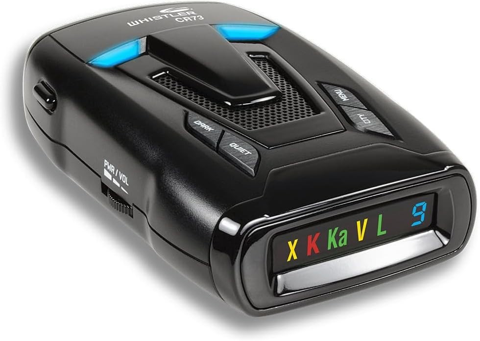 High-Performance CR73 Radar Detector: Complete 360° Coverage & Voice Alerts