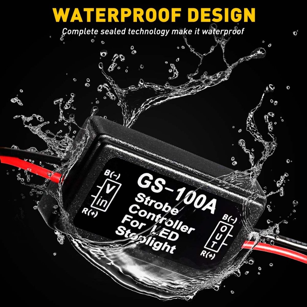 LED Flasher Control Module 16 Selectable Flash Warning Strobe Patterns 12V