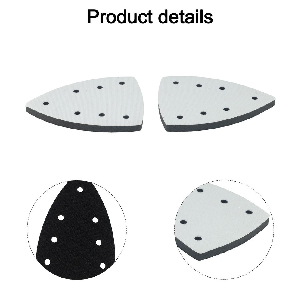 Efficient Triangle Sanding Pads 2pcs Designed for Quick Abrasive Changes