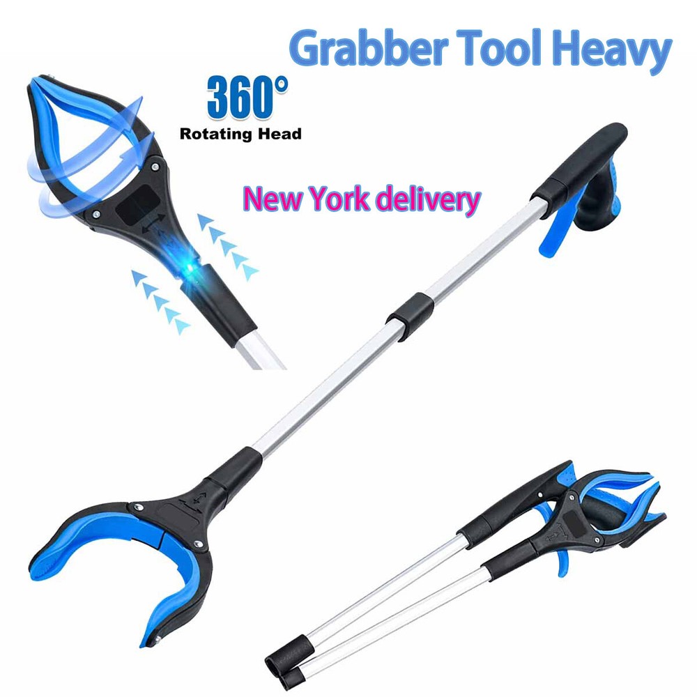 32 "Grab tools, foldable, rotating+magnet grabber reacher tool heavy duty