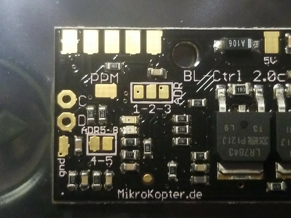 8 BL-Ctrl V2.0 Mikrocopter Brushless Speed controller + 2.5v Flight Controller