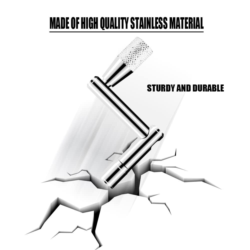 3-Pack Universal Drum Tuning Keys with Continuous Motion Speed Key