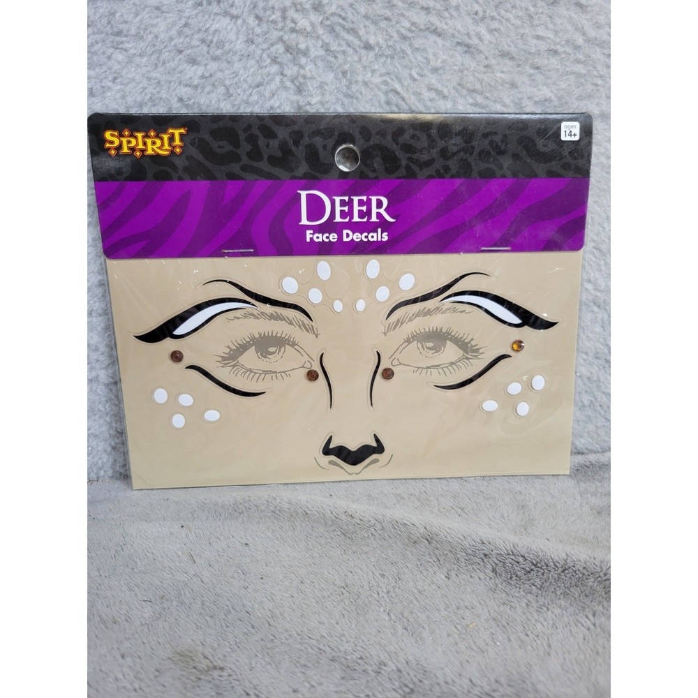 Spirit Halloween Deer Face Decals Costume Accessory