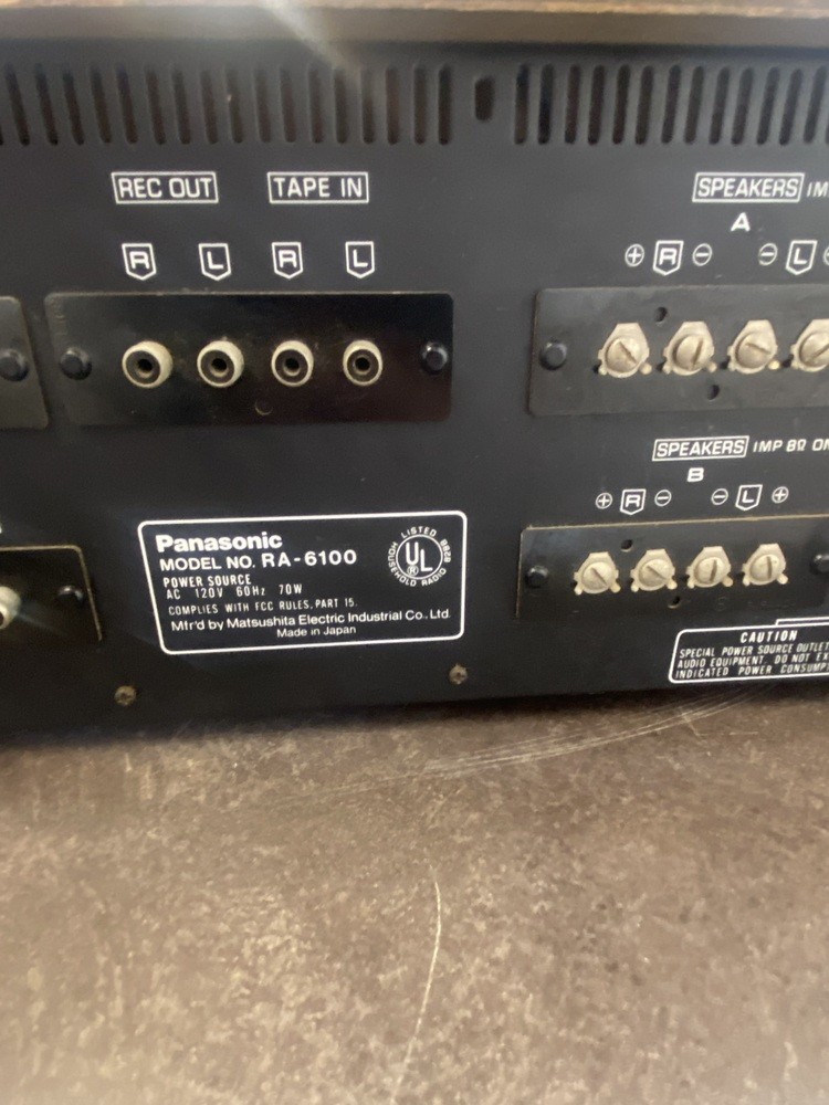 Panasonic Model RA-6100 AM FM Stereo Integrated Receiver