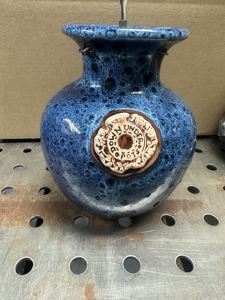 Down Under Pot 8” Terracotta Blue