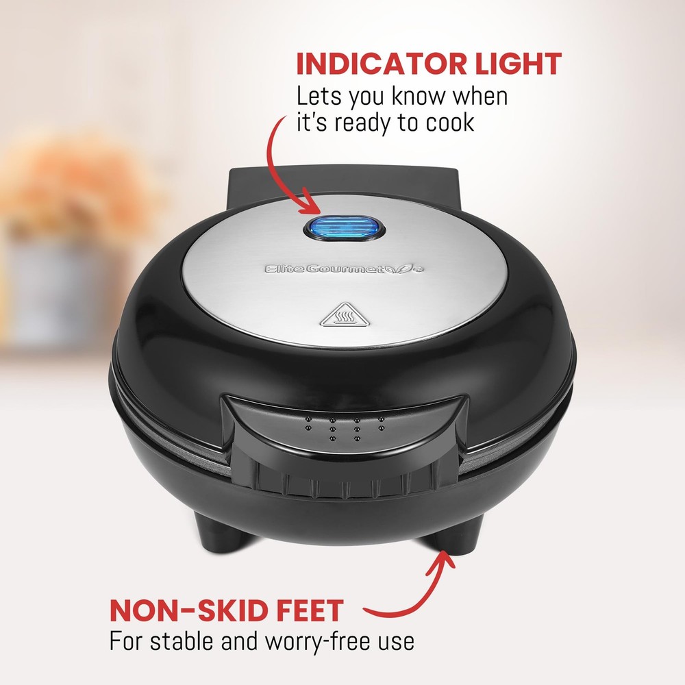 Nonstick Omelet Maker 2 Portion Snack Pocket Cooker Stainless