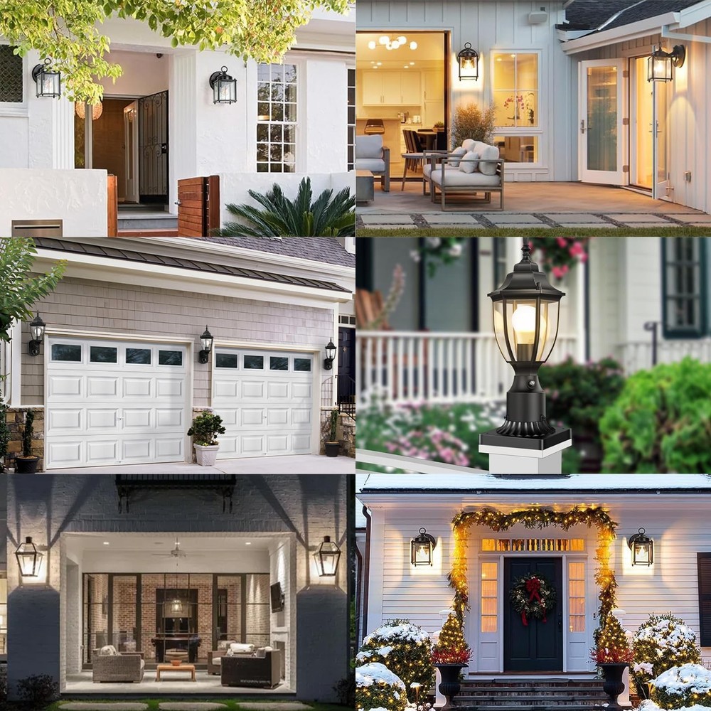 Dusk to Dawn Light Bulbs Outdoor, Light Sensor A19 LED Light Bulb, Automatic ...