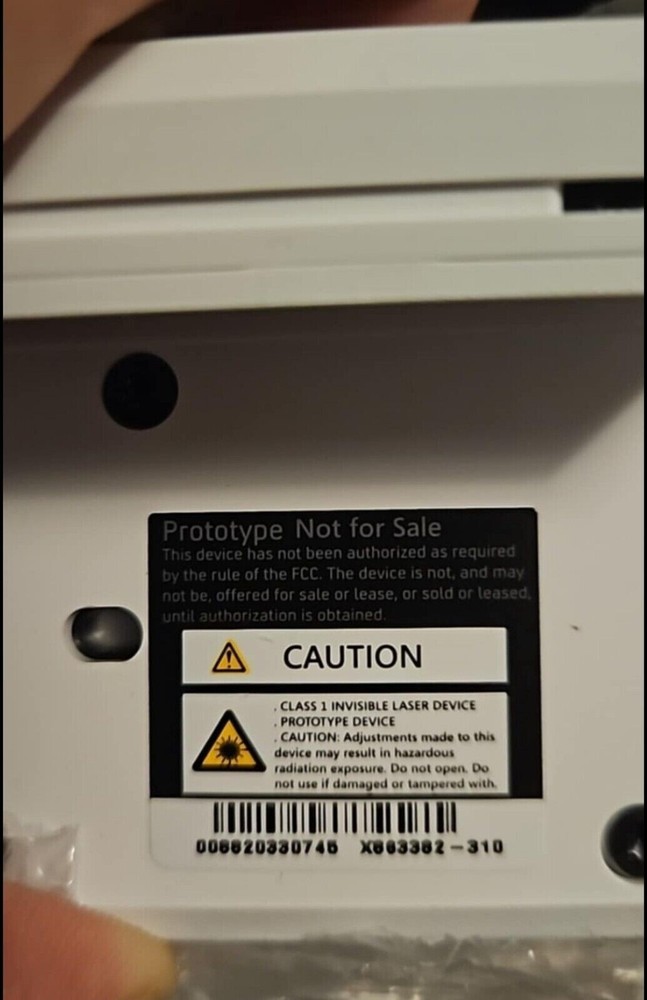 Xbox One Durango Zebra Prototype Kinect No stripe Variant, Unused Ultra Rare!!!