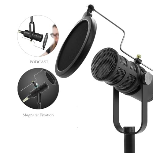 YTM-165D Dynamic XLR Podcast Microphone with Mid-Range Boost, Low-Cut Filter,