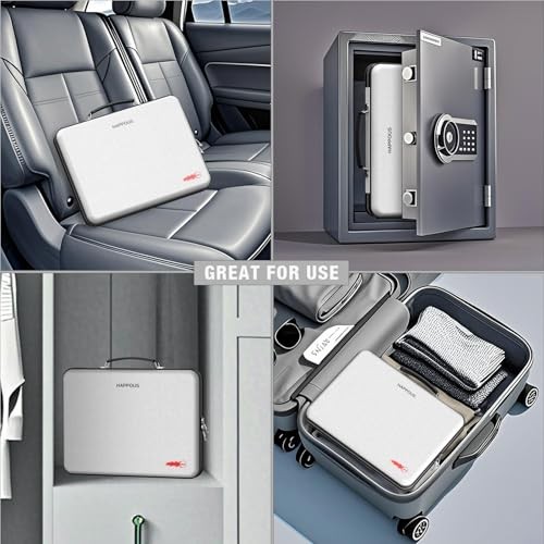 Fireproof Document Organizer, Expanding File Organizer with 13 Pockets, Gray