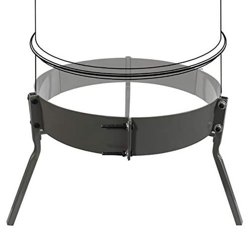 Adjustable Deer Feeder Mounting Kit New 55 Gallon Barrel Easy Setup Hardware