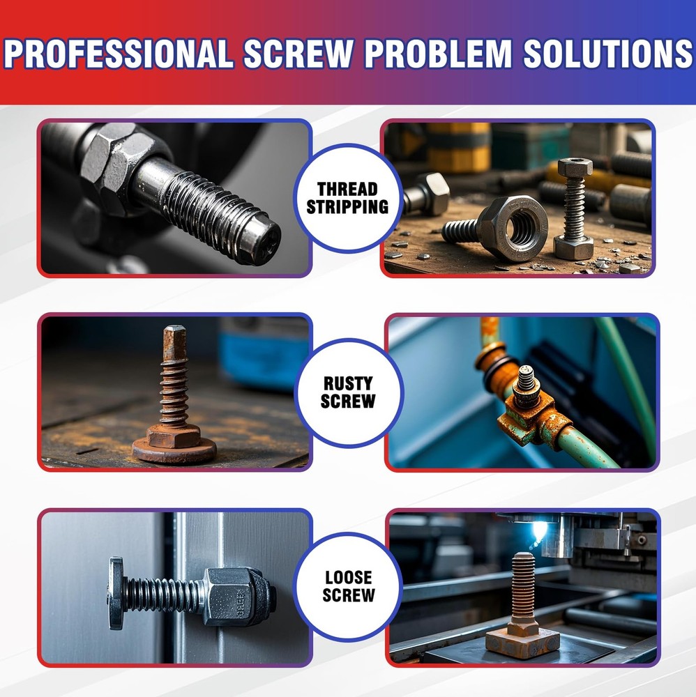 Thread Lock Medium and High Strength, Thread Locker for Nuts, Bolts, Fasteners