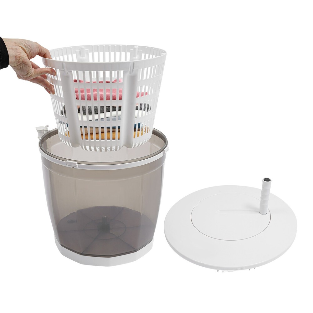 2-in-1 Mini Manual Portable Washing Machine with Spin Dryer Function