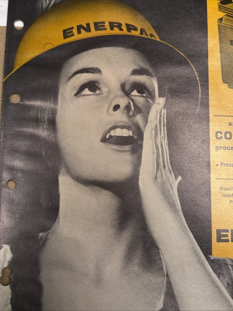 Vintage Enerpac Tools Catalog  Hydraulic Pump 🇺🇸 Excellent