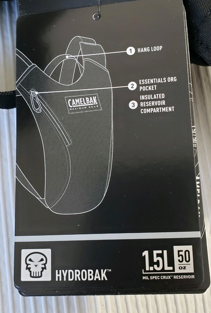 Camelbak Maximum Gear Hydration Pack Backpack Military Black *With 50 oz Bladder