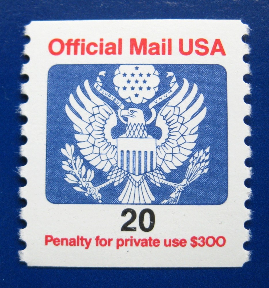 Sc # O138B ~ 20 cent Official Mail Issue (dj19)
