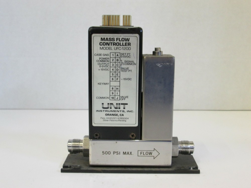 Unit UFC-1200 Mass Flow Controller, Gas- H2, Range- 20 SLPM, Used