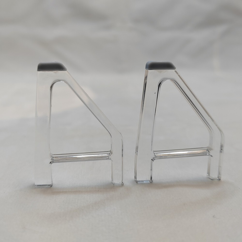 For PS5 Slim Horizontal Bracket Anti-slip Triangular Clear Mount Stand Support