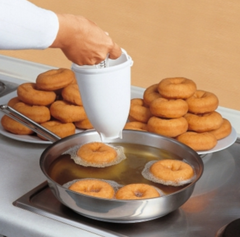 2PCS Donut Maker Doughnut Machine Dispenser Dropper Mold Kitchen Utensil Tools