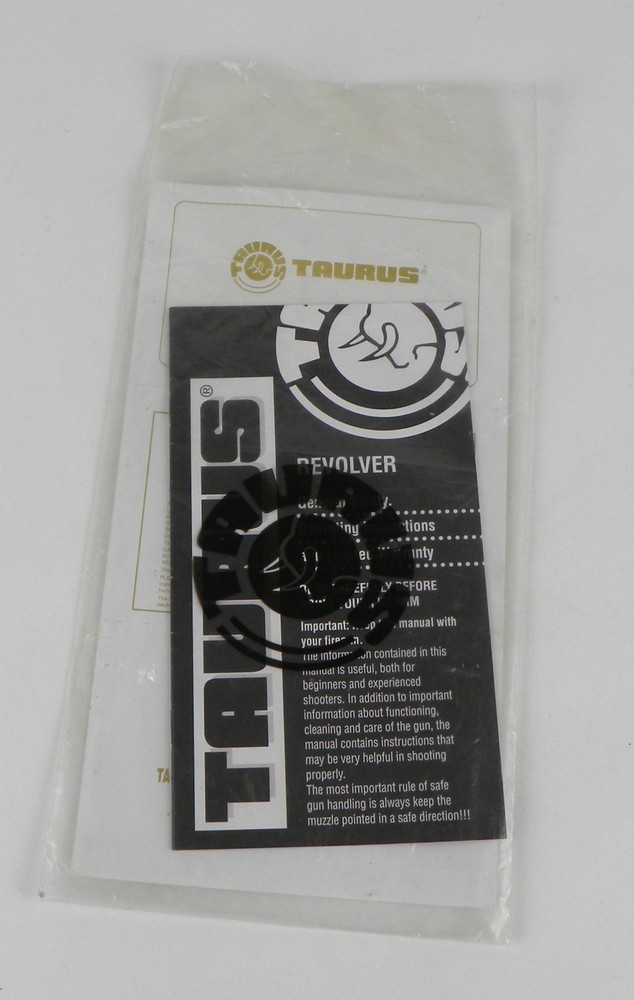 Taurus Revolver Operating Instructions Manual