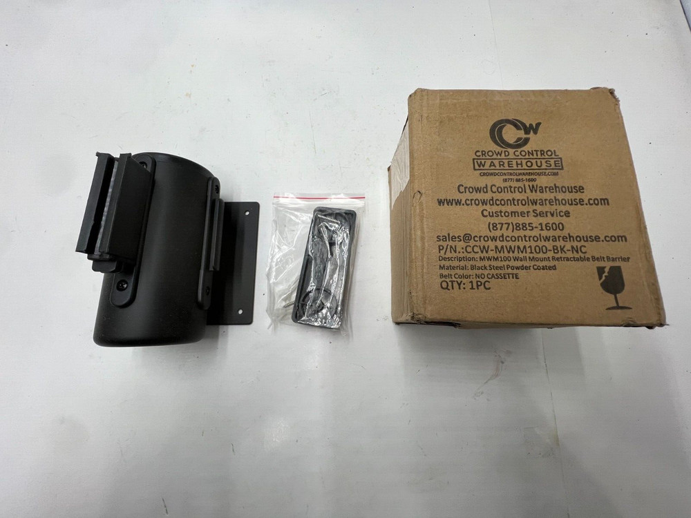 Crowd Control Warehouse MWM100 Wall Mount Retractable Belt Barrier