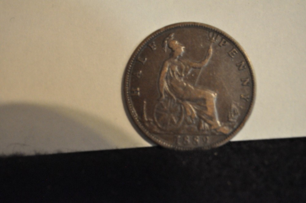 1889 Great Britain Half Penny VF [616-3]