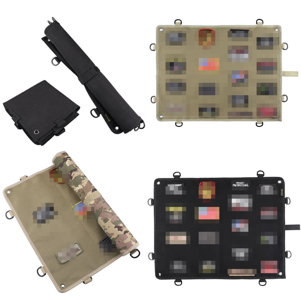 Military Tactical Wall Hanging Board Patch Panel Patch Badges Holder Folding Pad