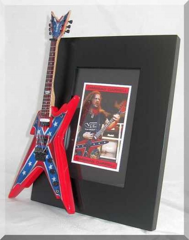 DIMEBAG DARRELL  Miniature Guitar Frame  PANTERA