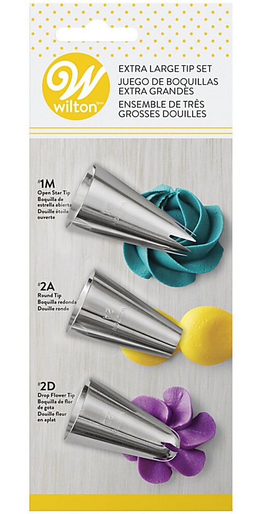 Wilton Extra Large Decorating Tip Set, 3-Piece (2-Pack)