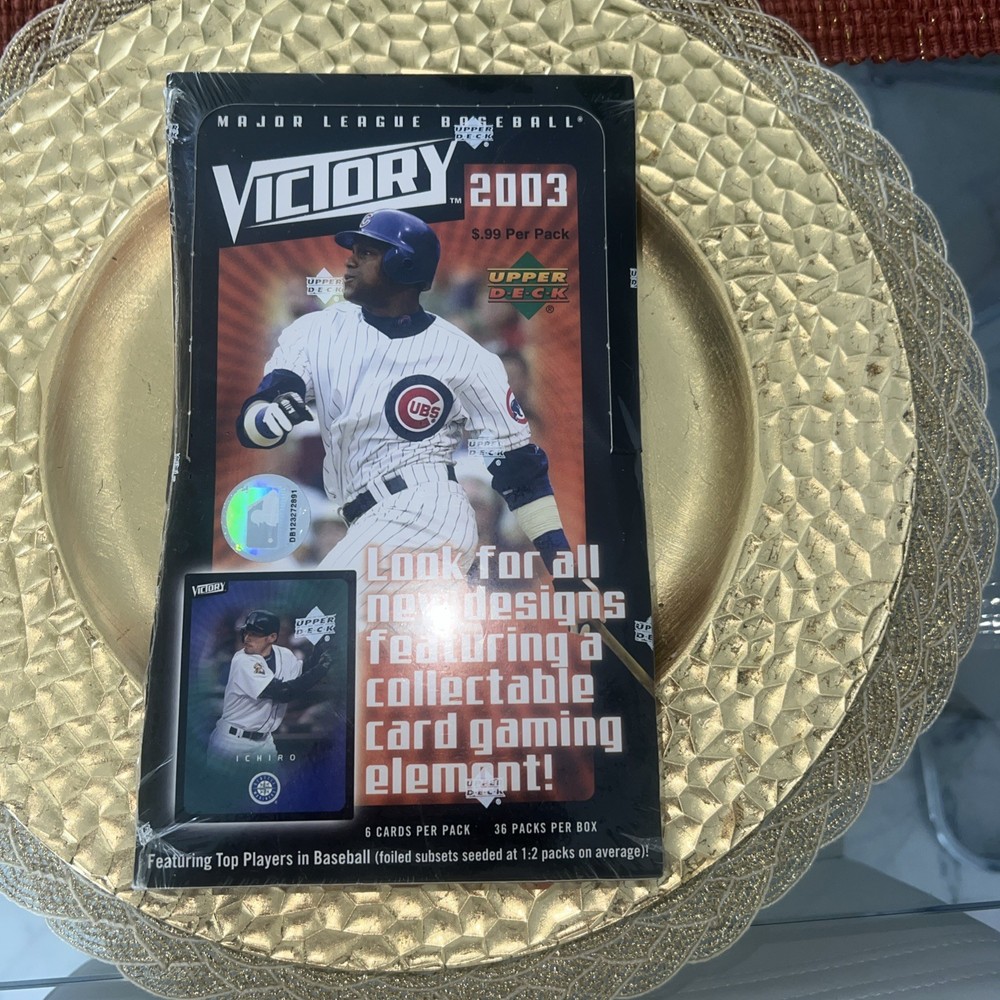 2003 UPPER DECK VICTORY HOBBY BASEBALL BOX 6/36 PACKS