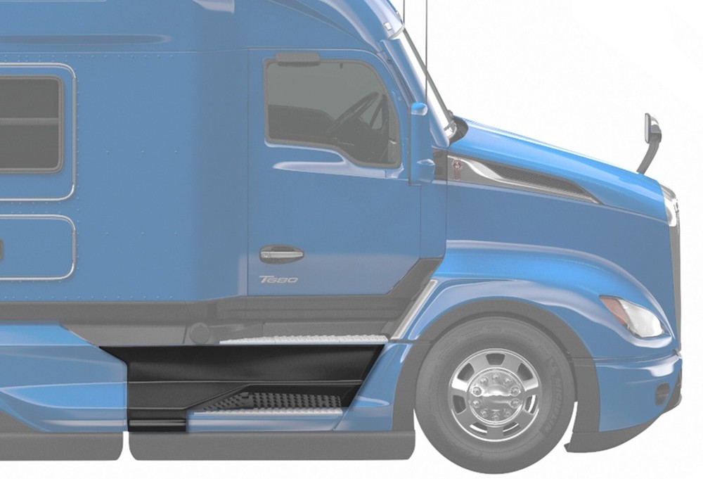 Kenworth T680 Next Gen 2022+ Front Step Fairing Panel with Bracket Right Side