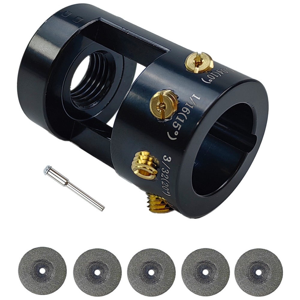 Tungsten Electrode Sharpener & Grinder Multi-Angle Offsets Tool For TIG Welding