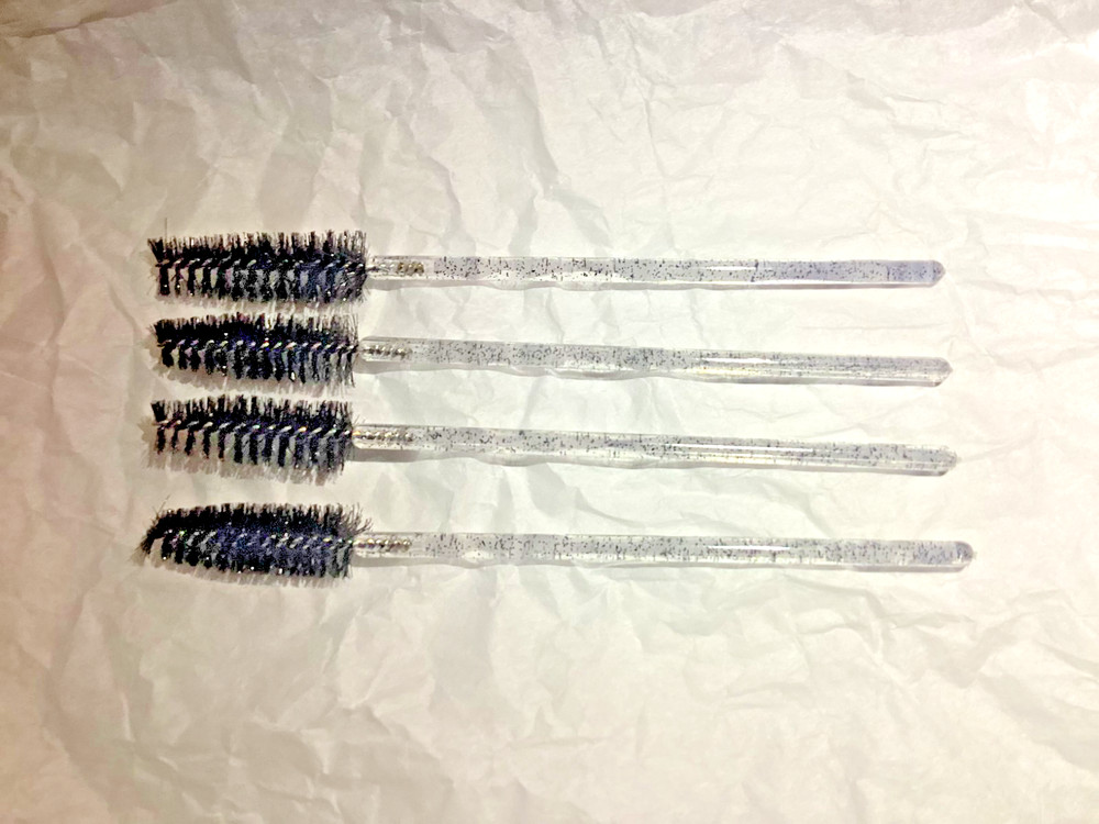 Mascara Wands, Disposable, Black Glitter, 50 pc