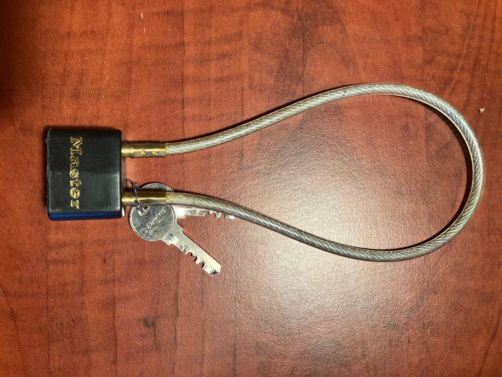 Master Lock  14" keyed cable gun lock 99KADSPT