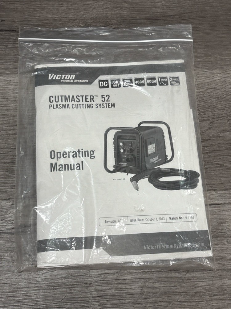 Victor Thermal Dynamics Cutmaster 52 Plasma Cutter (A1D026731)