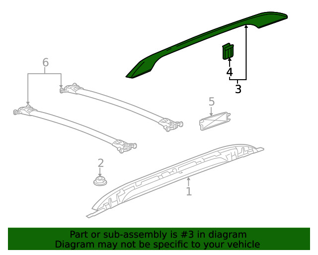 Genuine GM Rail Cover 22878491